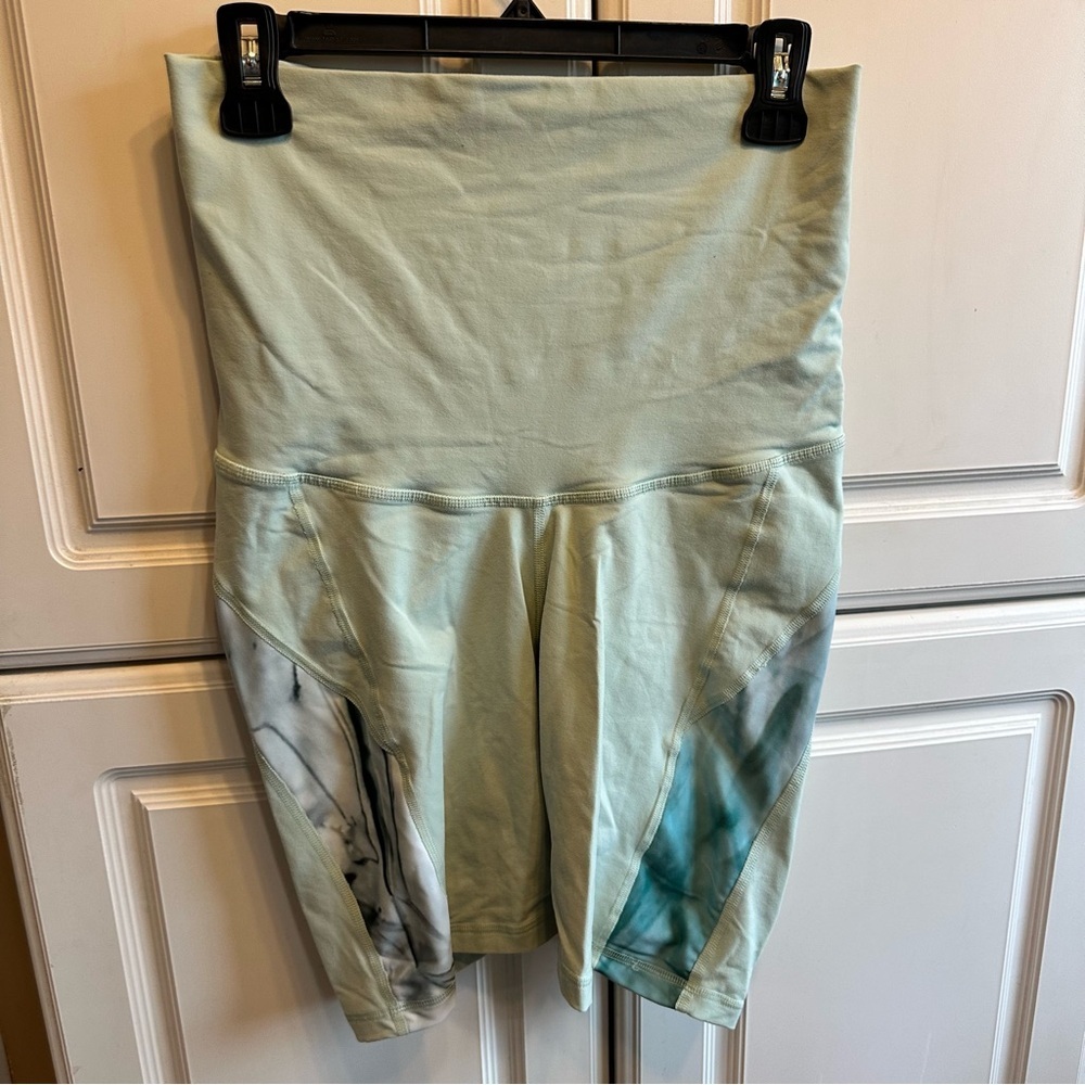 Reebok Light Mint Performance Shorts with Teal Accents